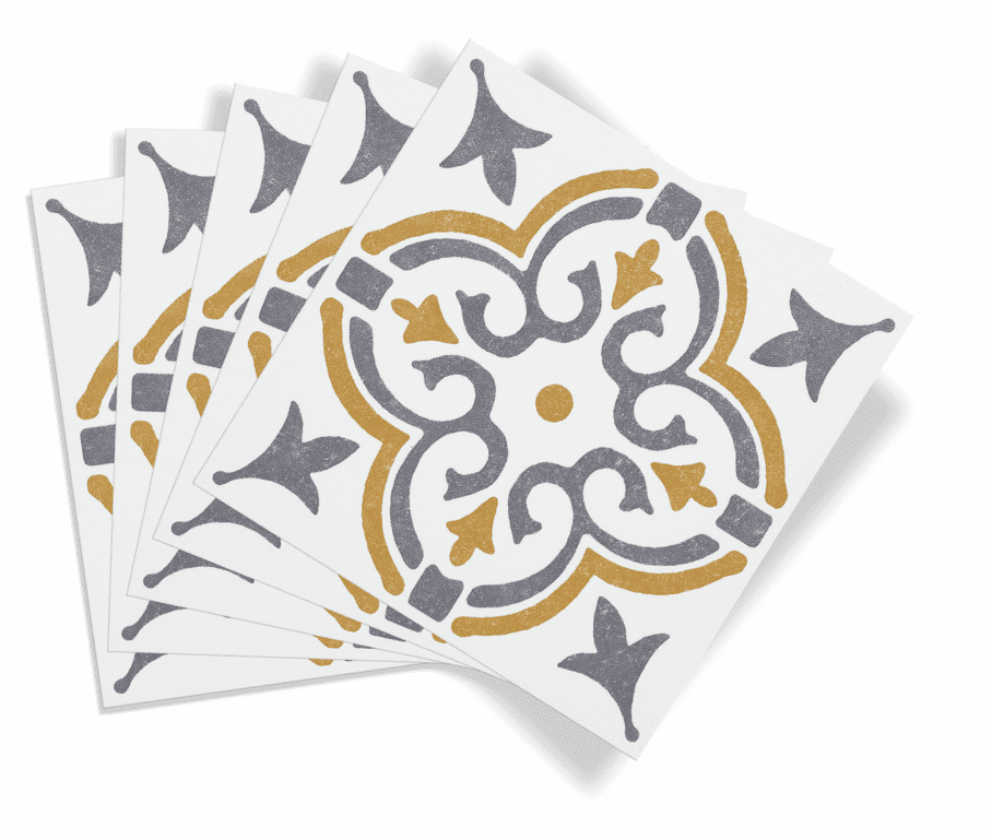 d-c-fix® Self Adhesive Wall Tile Jamila Gold - 15cm x 15cm / Pack Of 6