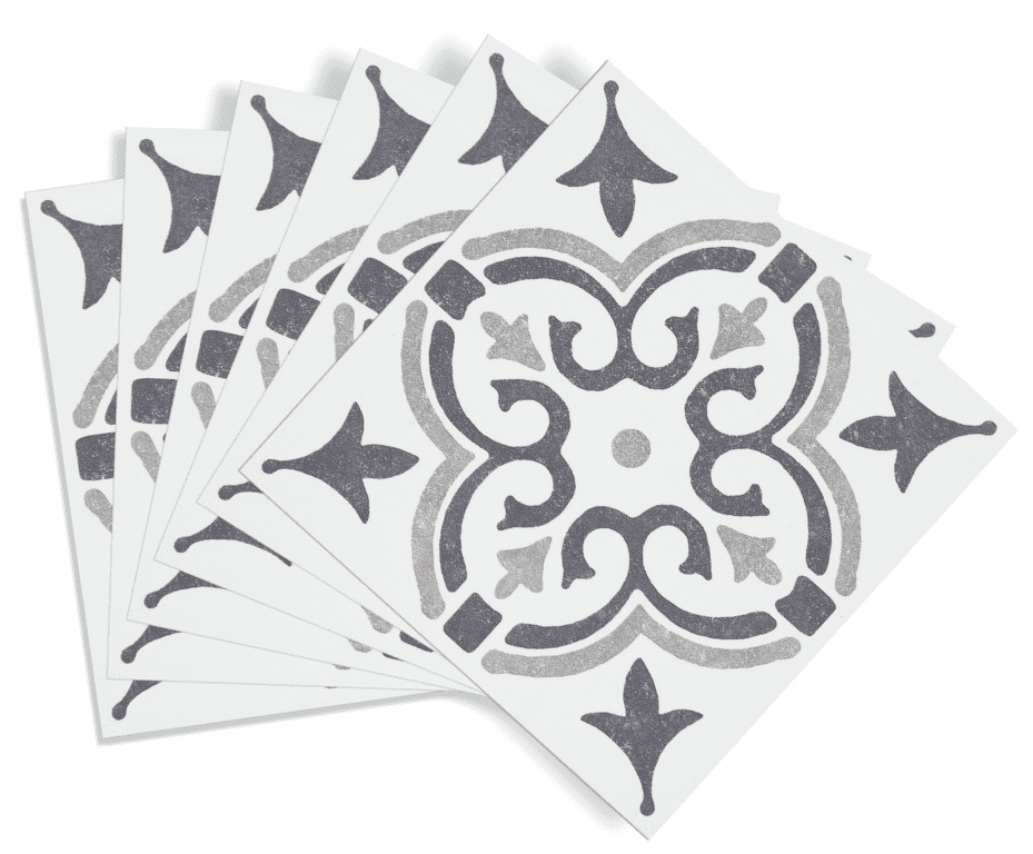 d-c-fix® Self Adhesive Wall Tile Jamila Grey - 15cm x 15cm / Pack Of 6