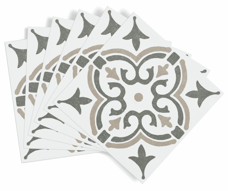 d-c-fix® Self Adhesive Wall Tile Jamila Olive - 15cm x 15cm / Pack Of 6