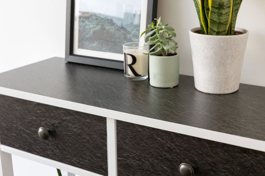 d-c-fix® Steine Black Slate Matt Self Adhesive Film - 2.1m x 900mm