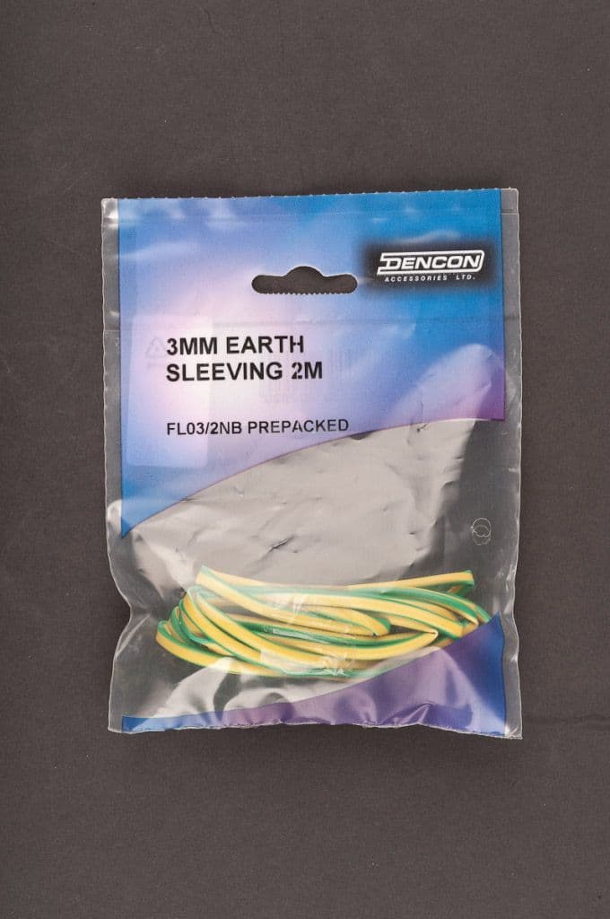 Dencon 3mm Earth Sleeving - 2m