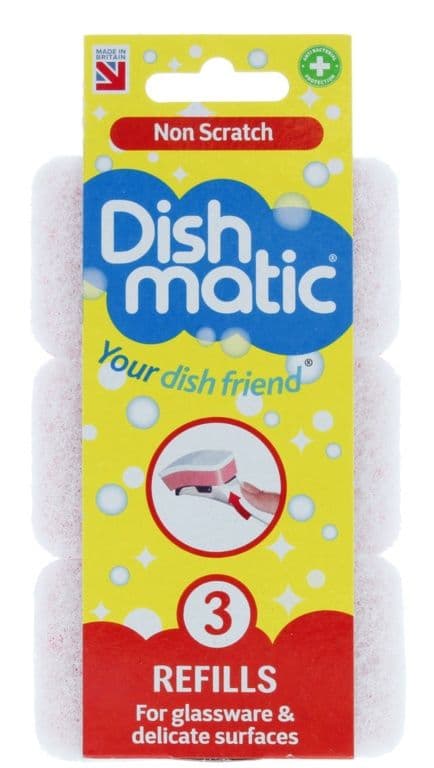 Dishmatic Non Scratch Refills - Pack 3