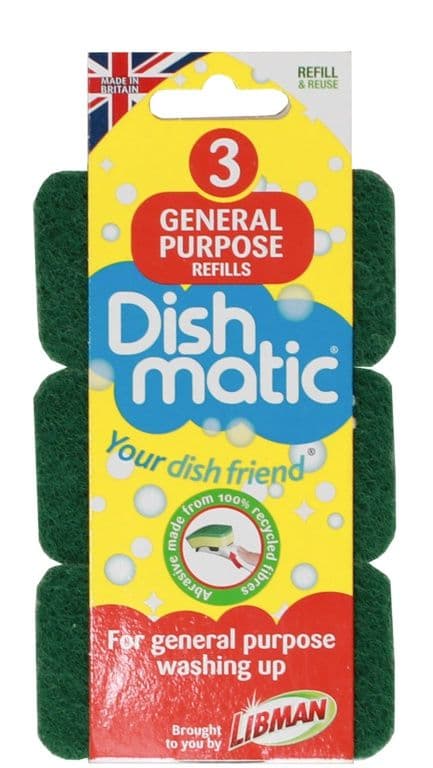Dishmatic Sponge Refills - Pack 3