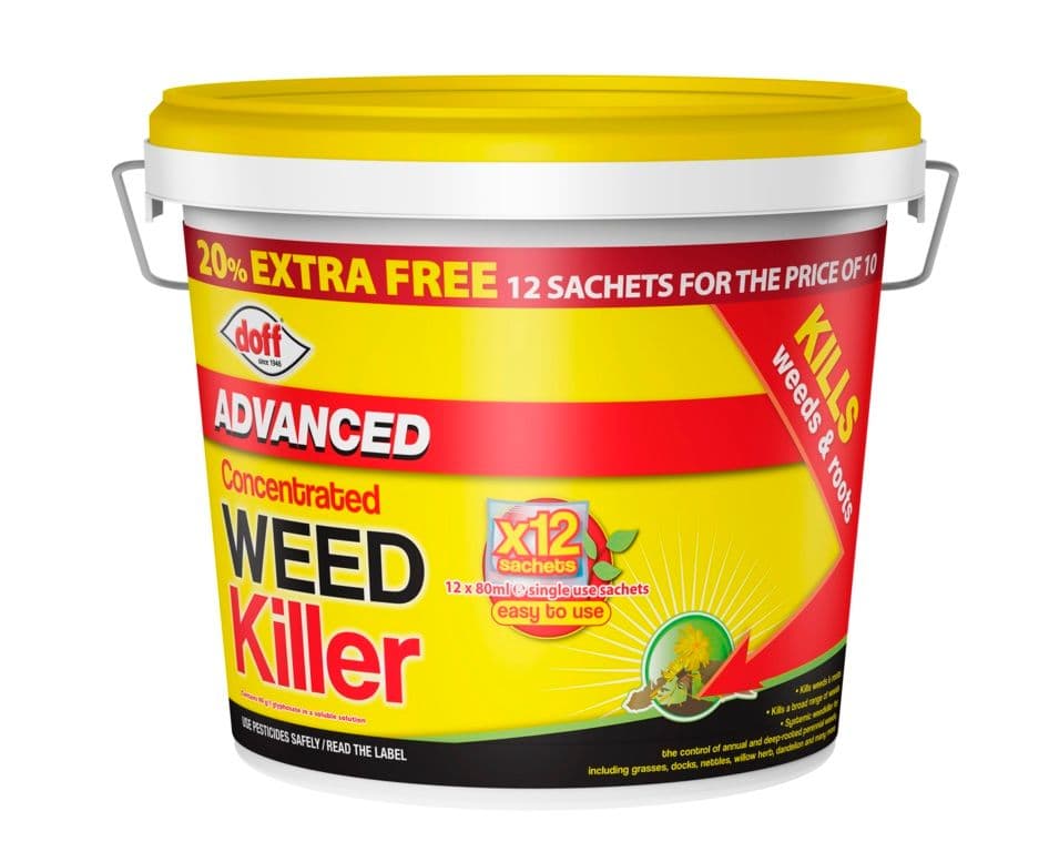 Doff Advanced Concentrated Weedkiller - 10 Sachet Plus 20% Extra Free