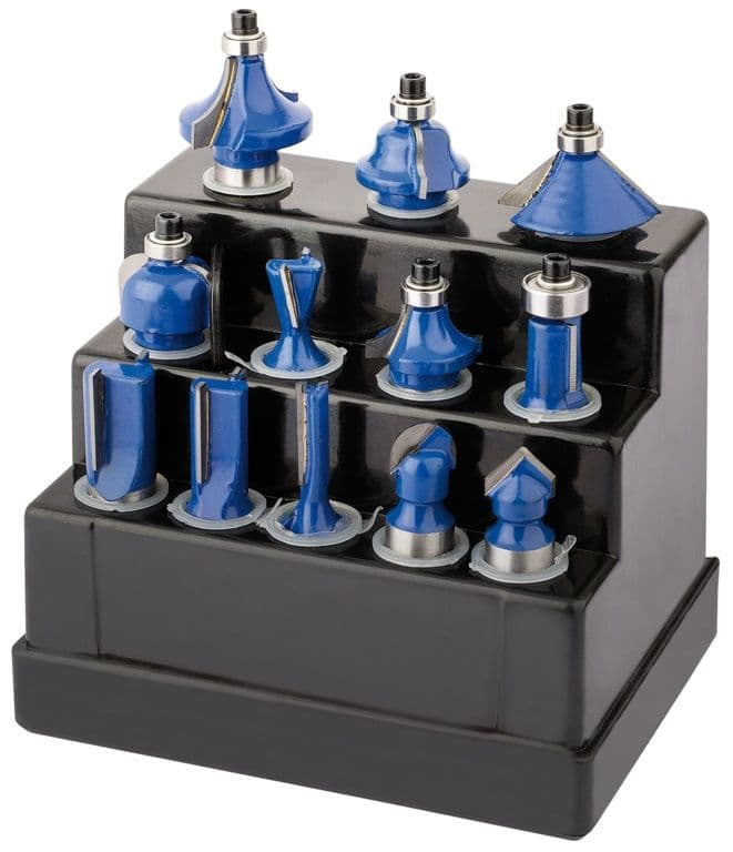 Draper 1/2" TCT Router Bit Set - 1/2"