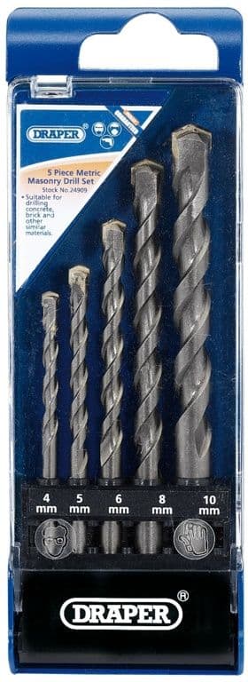 Draper Masonry Drill Set - 5 Piece