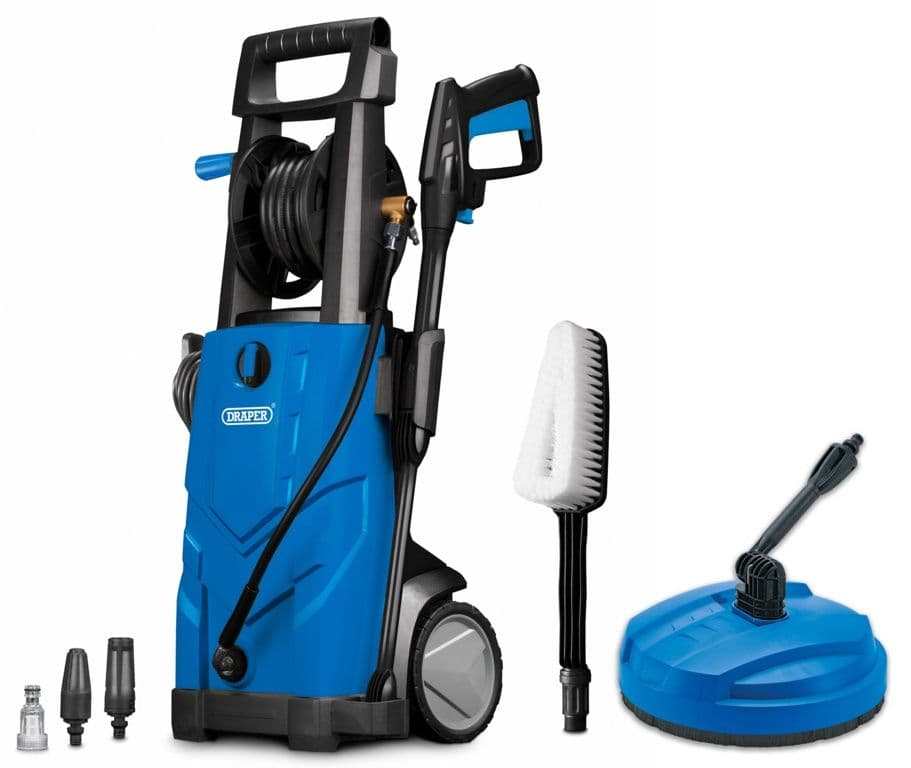 Draper Pressure Washer + Patio Clean - 165 Bar