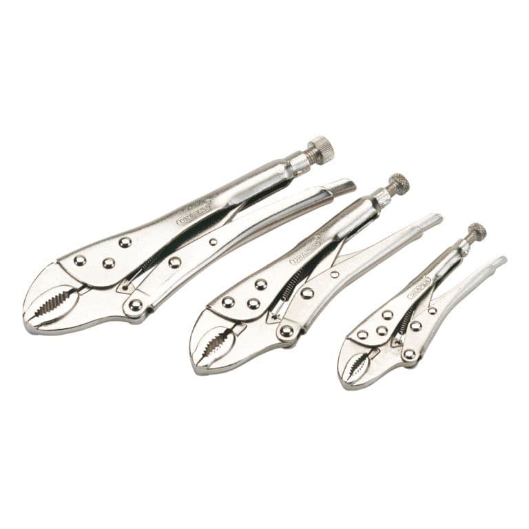 Draper Soft Grip Curved Jaw Pliers Set - Pack 3