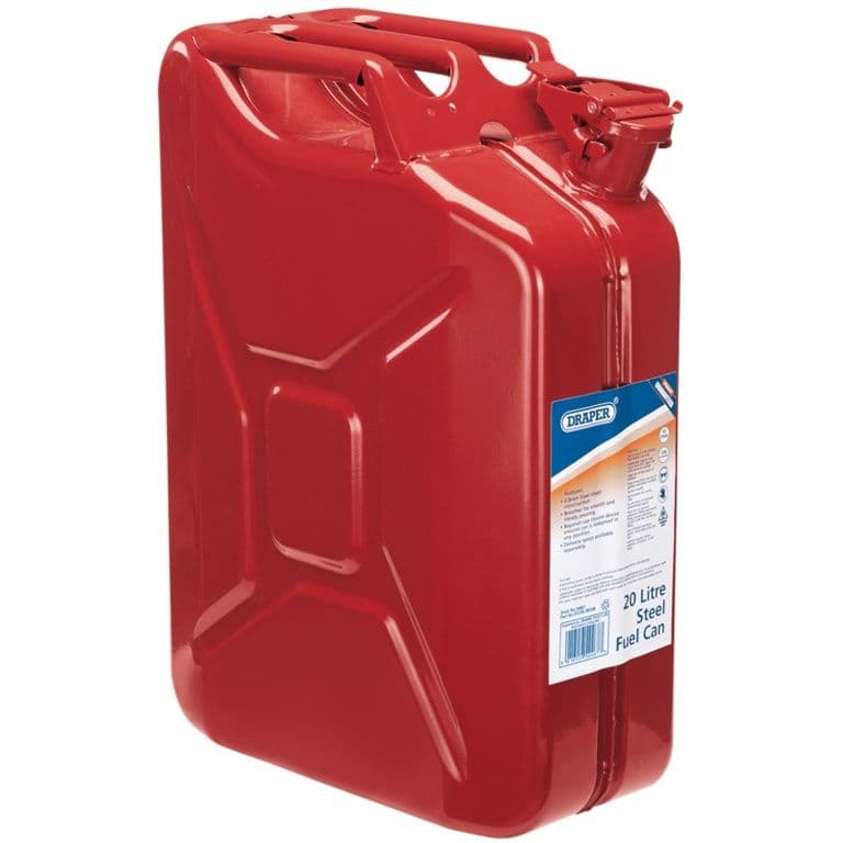 Draper Steel Fuel Can - Red 20L
