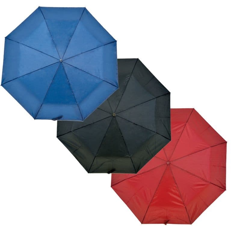 Drizzles Wood Handle Super Mini Umbrella - Black, Navy, Burgundy