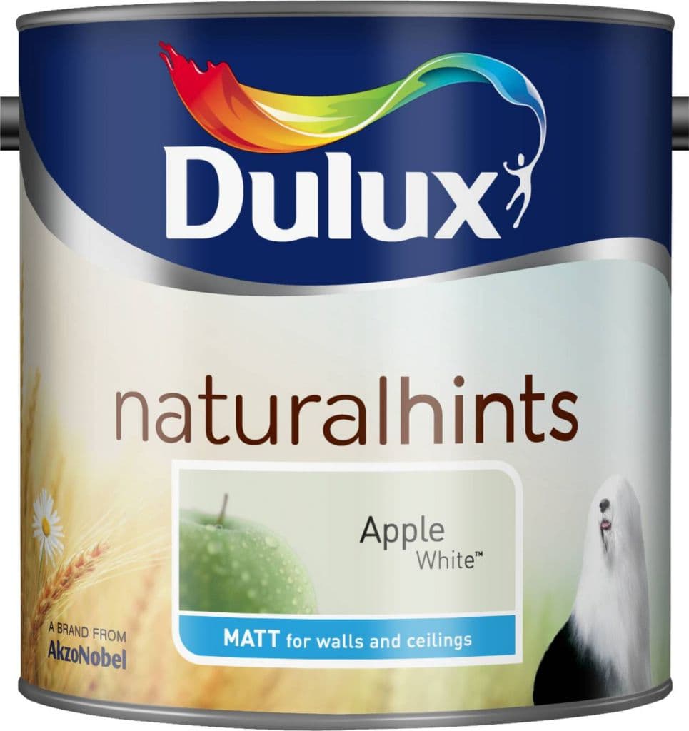 Dulux Natural Hints Matt 2.5L - Apple White