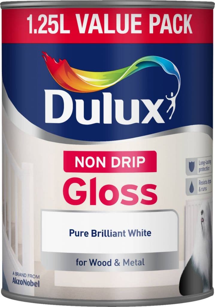 Dulux Non Drip Gloss 1.25L - Pure Brilliant White