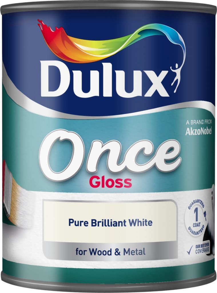 Dulux Once Gloss 750ml - Pure Brilliant White