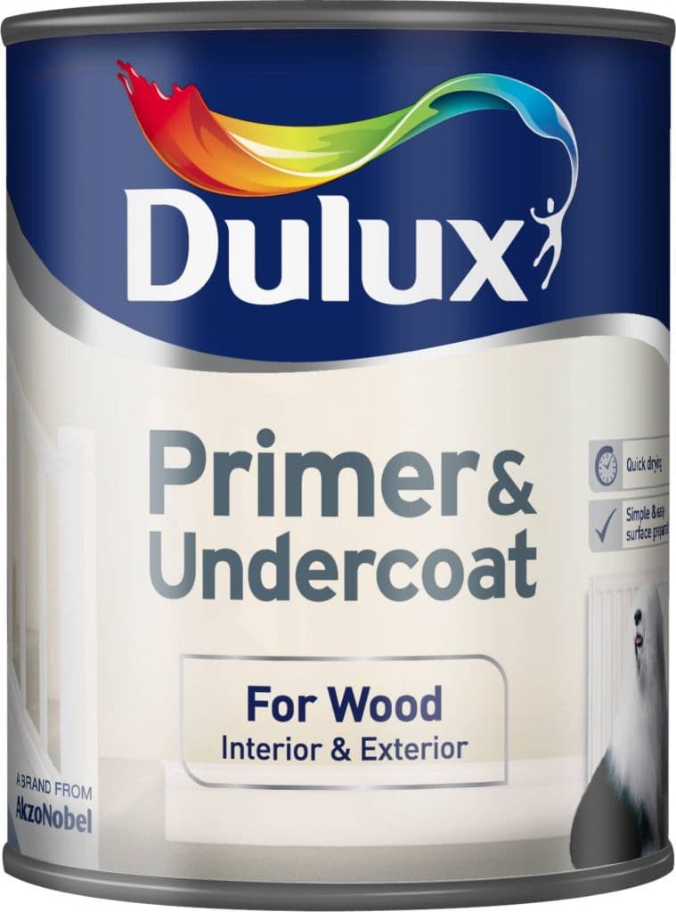 Dulux Primer & Undercoat For Wood - 750ml