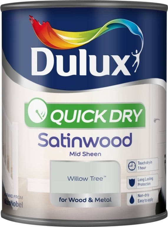 Dulux Quick Dry Satinwood 750ml - Willow Tree