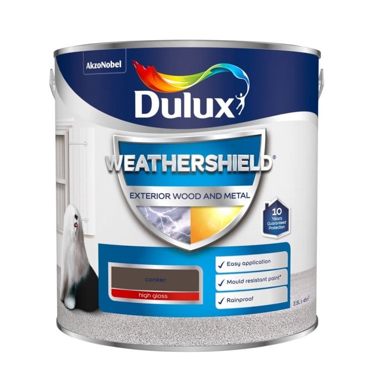 Dulux Weathershield Exterior Gloss 2.5L - Conker
