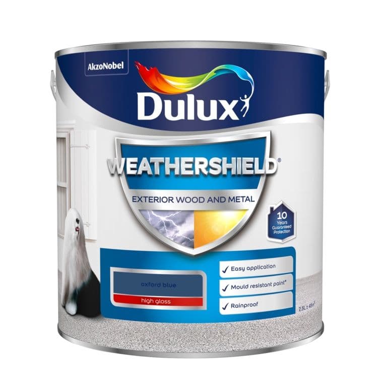 Dulux Weathershield Exterior Gloss 2.5L - Oxford Blue