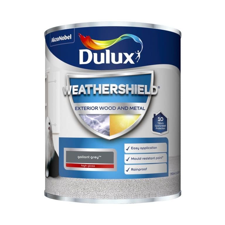 Dulux Weathershield Exterior Gloss 750ml - Gallant Grey