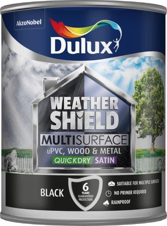 Dulux Weathershield Multi Surface 750ml - Black