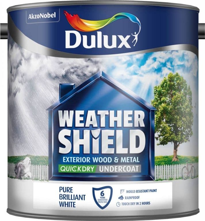 Dulux Weathershield Quick Dry Undercoat 2.5L - Pure Brilliant White
