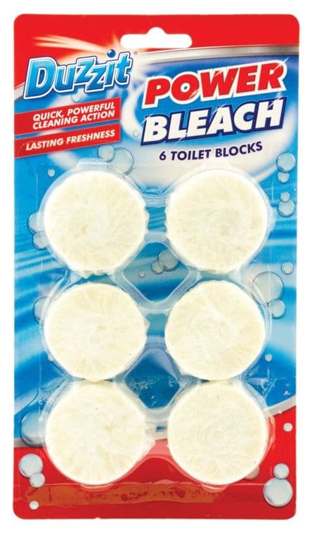 Duzzit Power Bleach Toilet Block - Pack 6