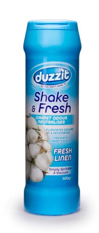 Duzzit Shake & Fresh Carpet Odour Neutraliser - Fresh Linen / 500g