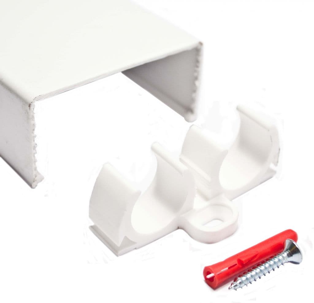 Ecostar Trunking With Clips - 15mm