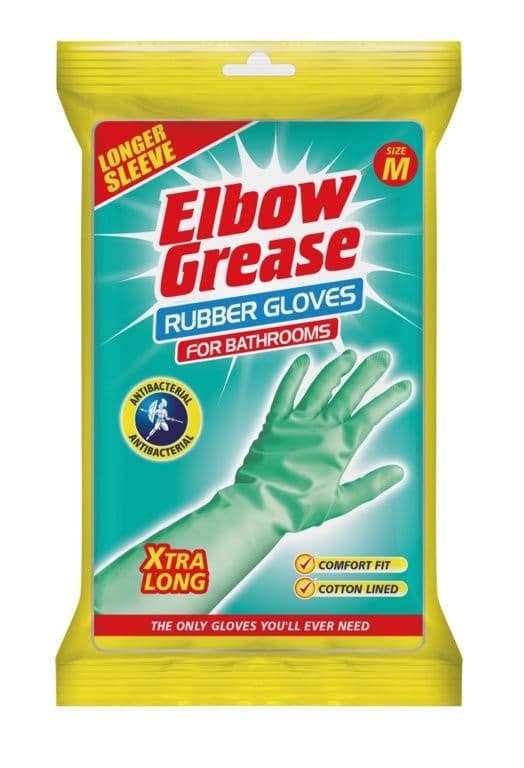 Elbow Grease Aqua Anti-Bacteria Cleaning Gloves - Medium