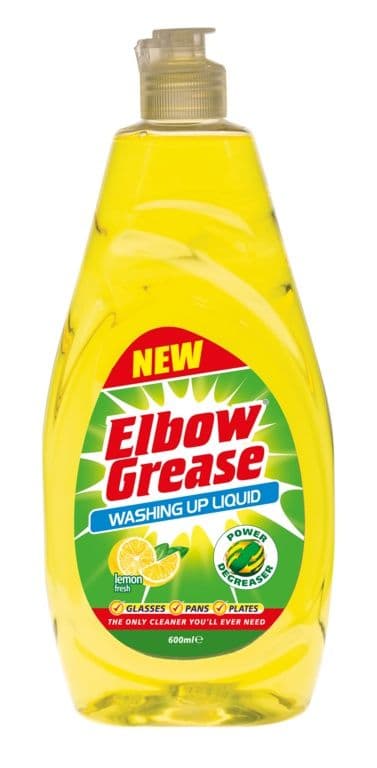 Elbow Grease Washing Up Liquid - Lemon Fresh / 600ml
