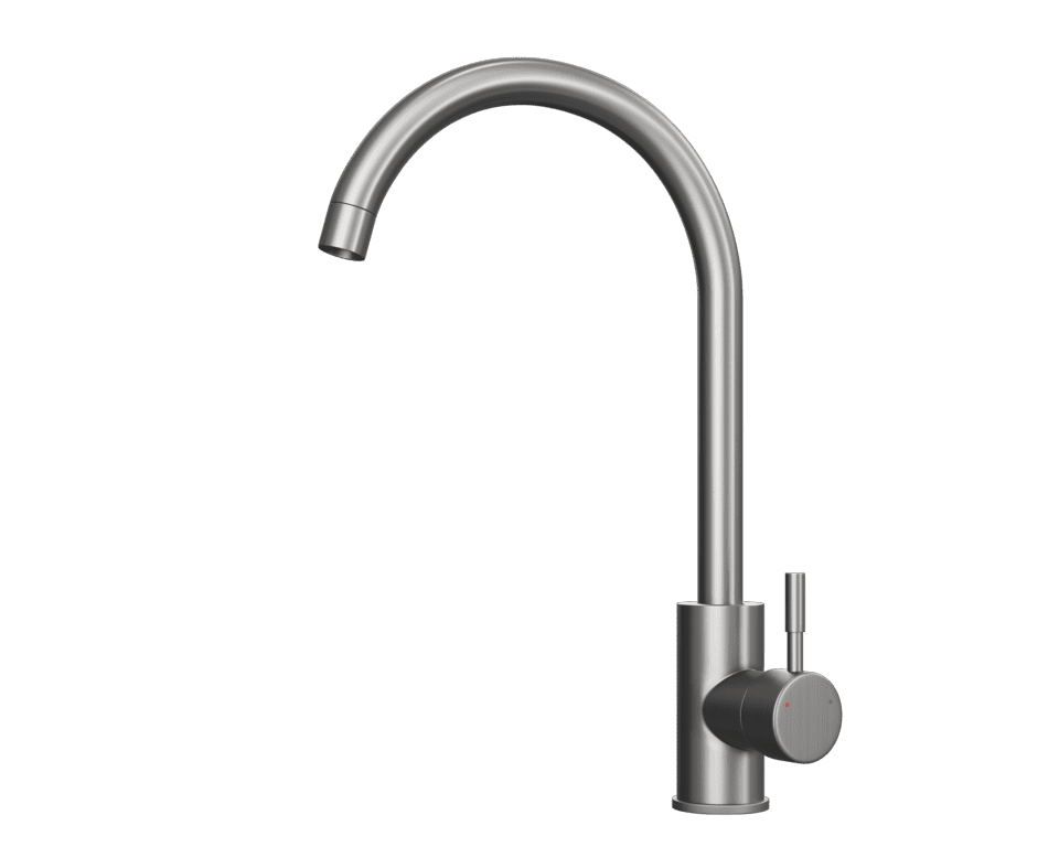Ellsi Tivoli Kitchen Mixer Tap - Brushed Steel