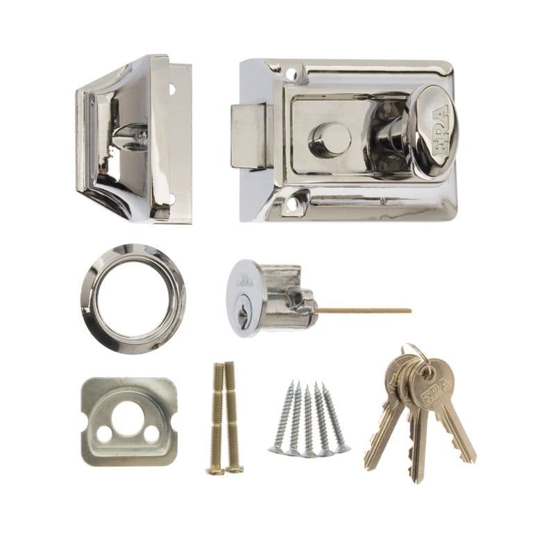 Era Trad Nightlatch Chrome Body - Chrome Eff 60mm