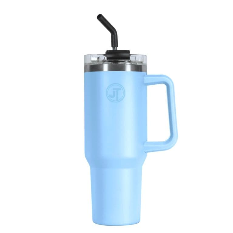Eurosonic Double Walled Vacuum Mug With Handle - 40oz Blue