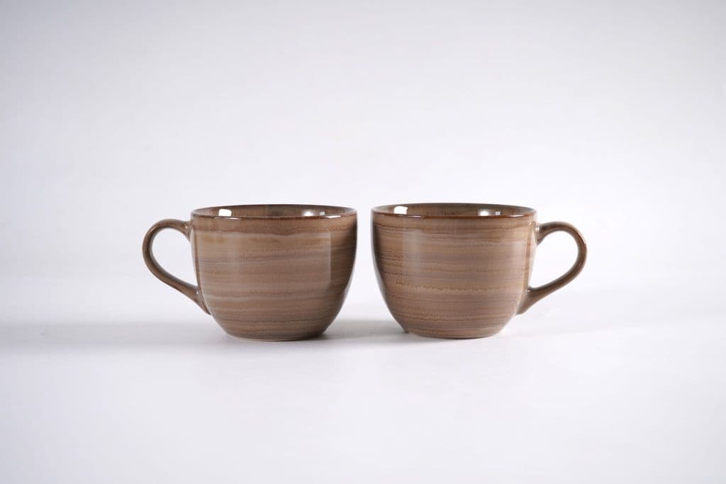 Eurosonic XR Reactive Glaze Mug - 16oz Brown