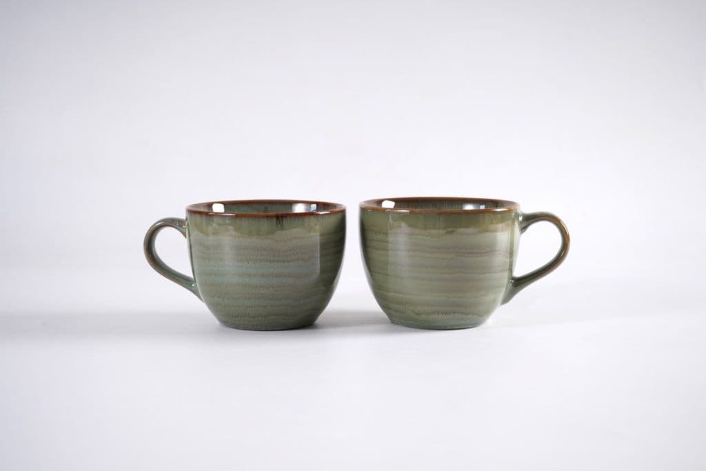 Eurosonic XR Reactive Glaze Mug - 16oz Green