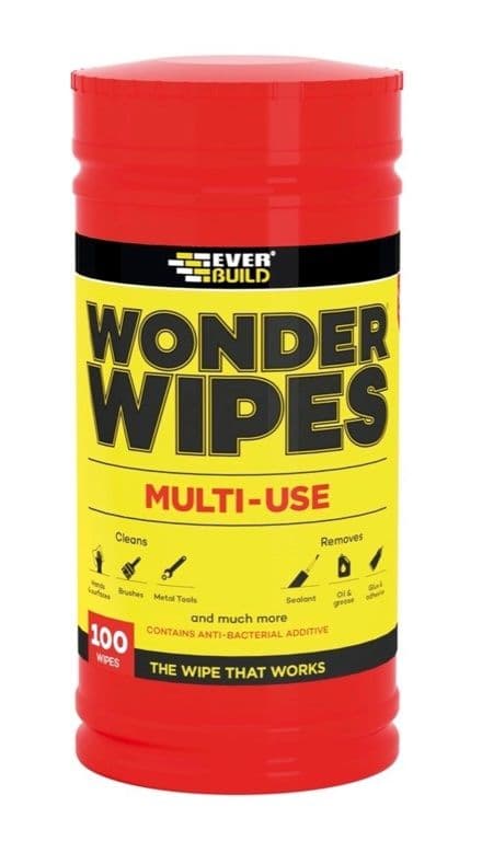 Everbuild Wonder Wipes - Tub Of 100