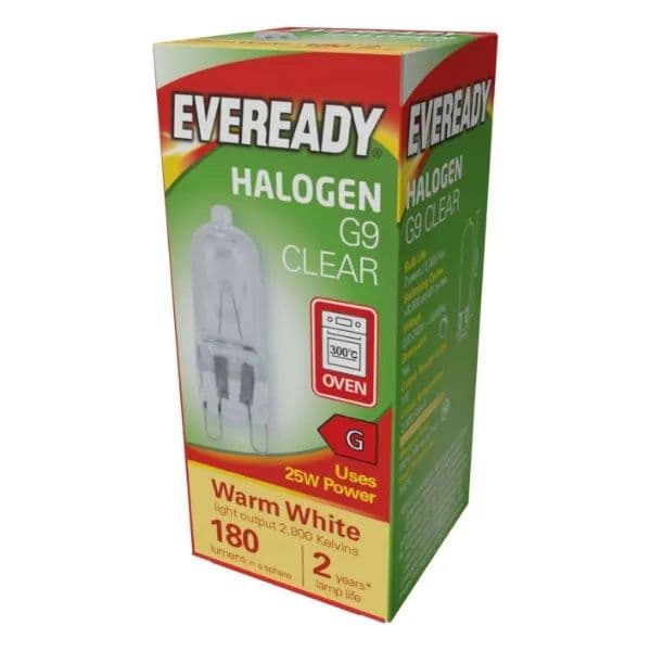 Eveready 240v Oven G9 Lamp - 25w