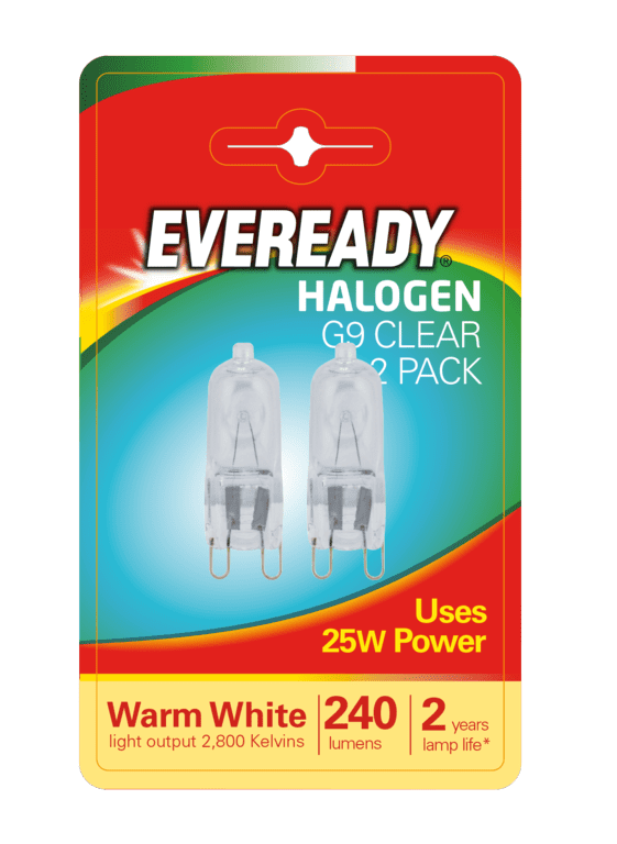 Eveready G9 Capsule Clear BL2 25W