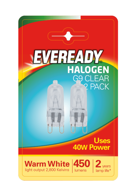 Eveready G9 Capsule Clear BL2 40W