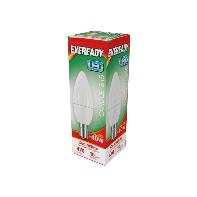 Eveready LED Candle - 40W 480lm B15