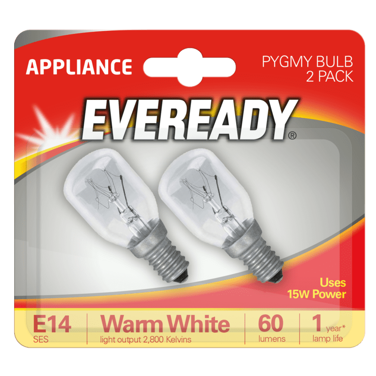 Eveready Pygmy SES 15w Clear - Pack 2