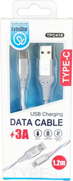 Extrastar Type C Charging Data Cable L/Up - 1.2m