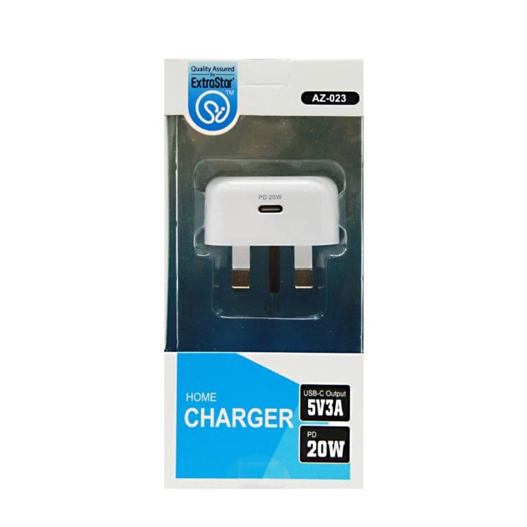 Extrastar Type C Home Plug Charger - White