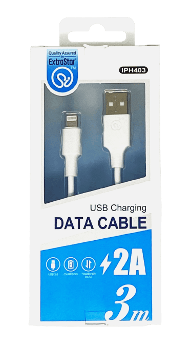 Extrastar USB 2.0 Lighting Charging Cable - 3m