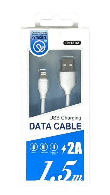 Extrastar USB Charging Cable Iphone White - 1.5m