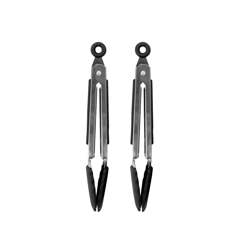 Fackelmann Stainless Steel Tongs With Silicone Head - Set 2