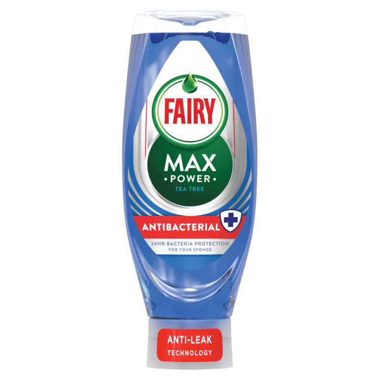 Fairy Max Power Anti Bacterial Washing Up Liquid 640ml - Tea Tree