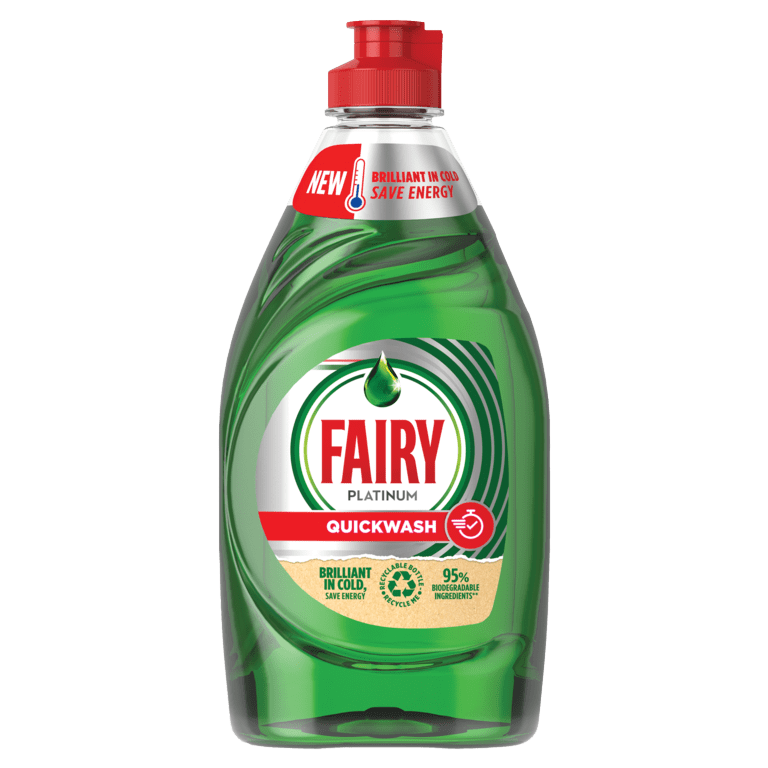 Fairy Platinum Quick Wash Washing Up Liquid 383ml - Original