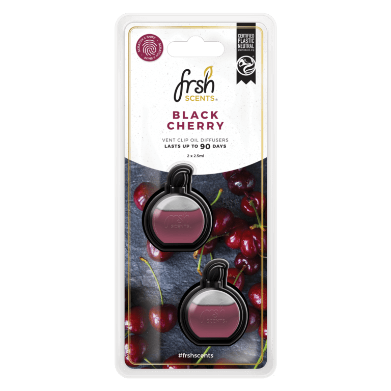 Fresh Scents Mini Diffusers Scented Oil 3ml Twin Pack - Black Cherry