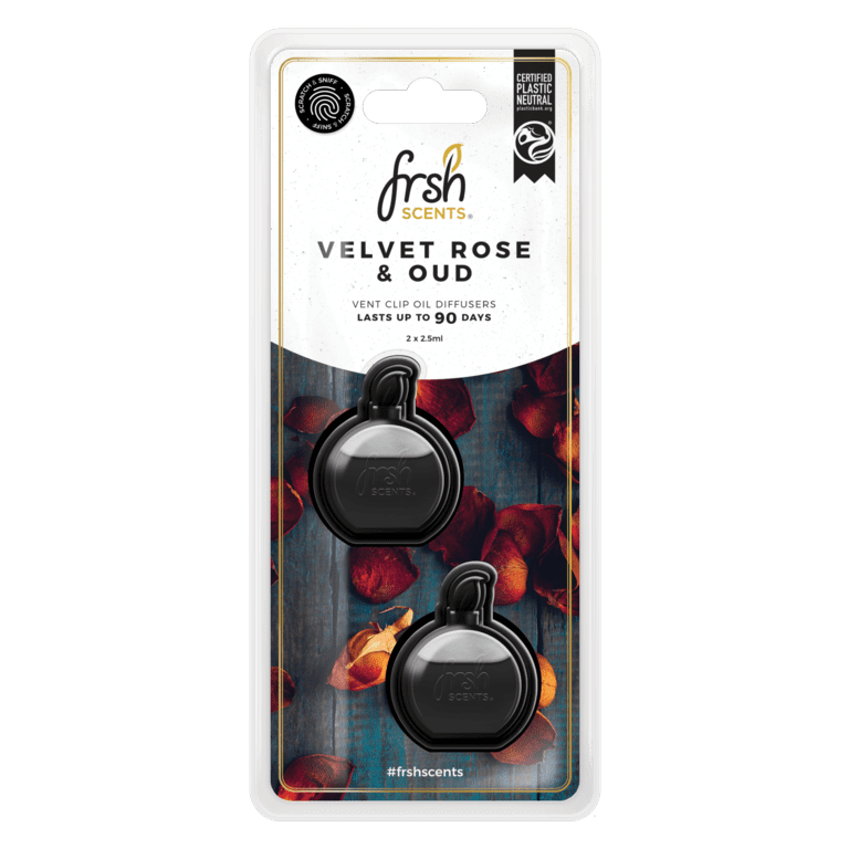 Fresh Scents Mini Diffusers Scented Oil 3ml Twin Pack - Velvet Rose & Oud