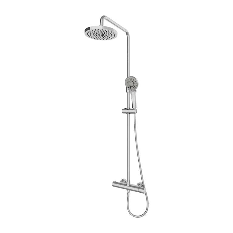 Gainsborough Round Bar Mixer Shower - Chrome